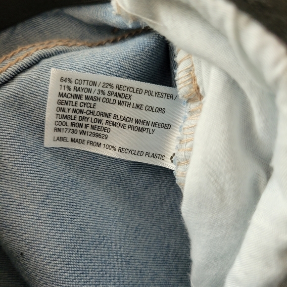 Knox Rose Women's Frayed Hem Stretchy Jeans Size 8 - Picture 4 of 4